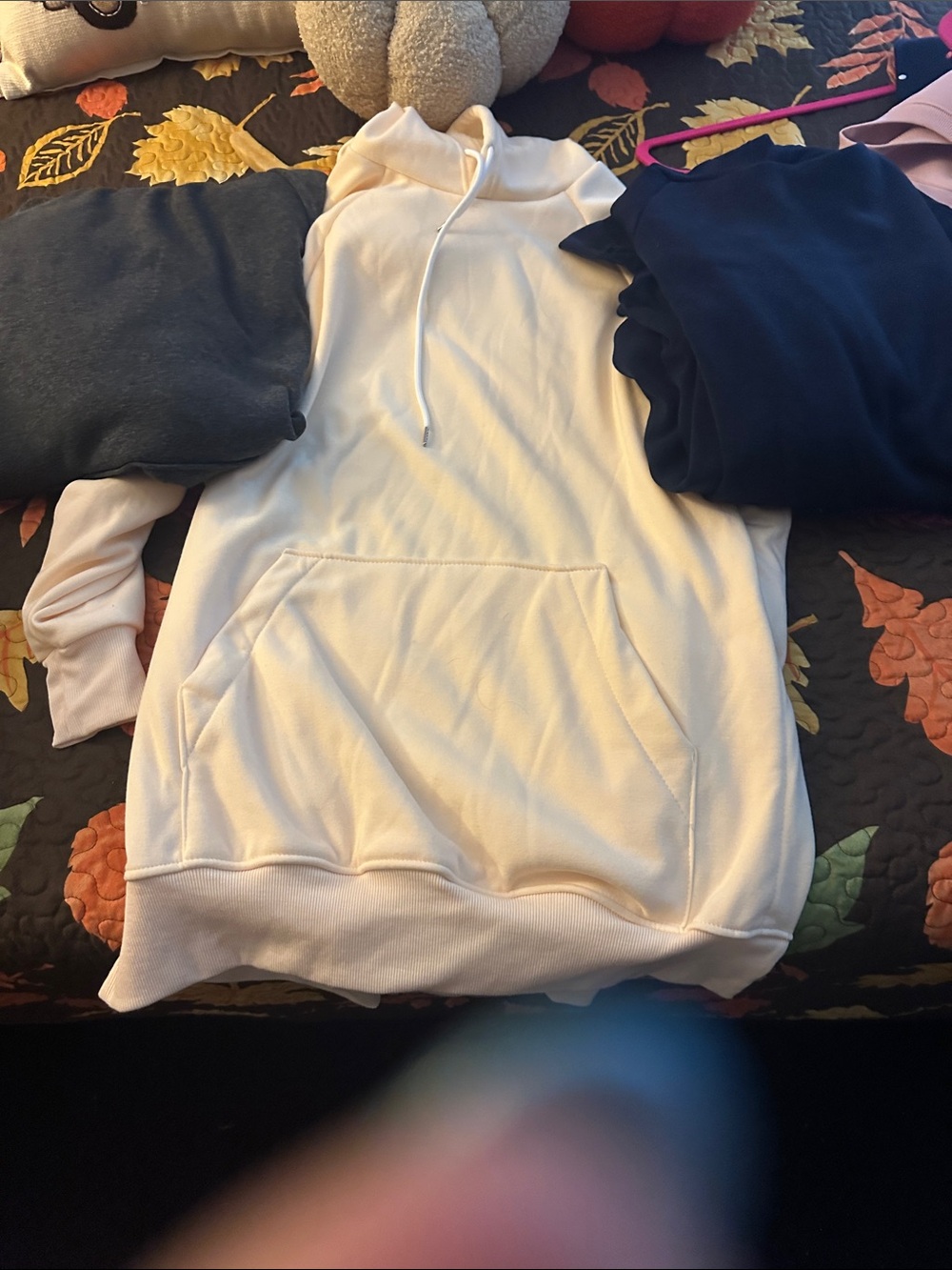 Warmy Women’s Cozy Pullover Hoodie Sweartshirts, length is long, getting all 3